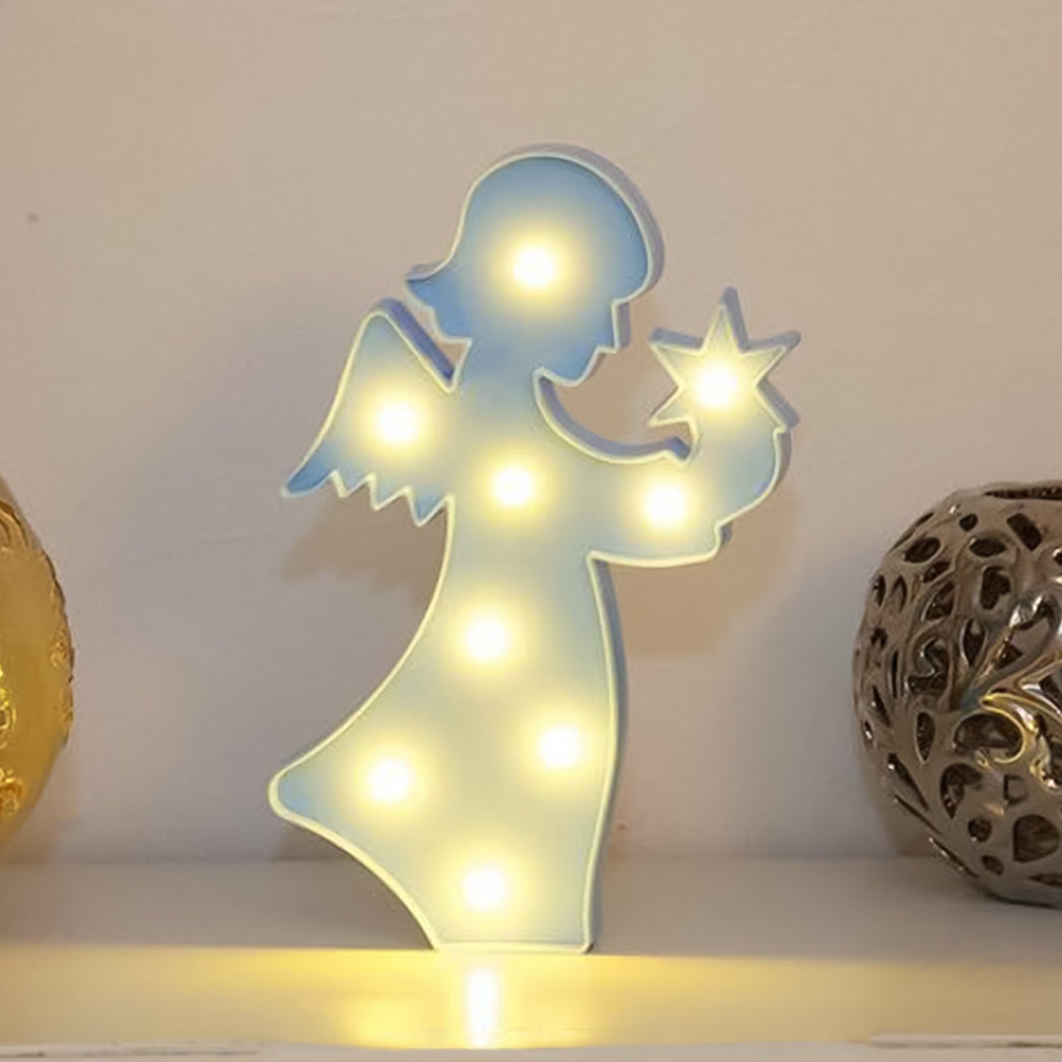 LED Angel Shape Night Light Desk Lamp (1 Pc / Battery Not Included) LED Angel Shape Night Light Desk Lamp (1 Pc / Battery Not Included)